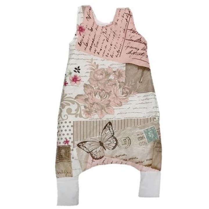 Sac de dormit de iarna, cu picioare , Winter , fluturi , 112 cm , 4-5 ani