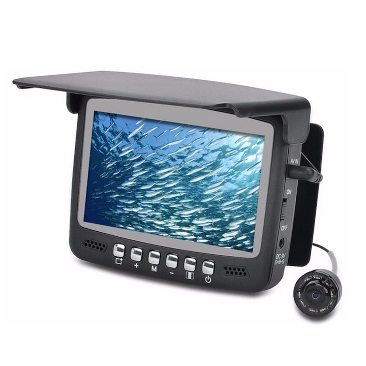 PNI UC430 víz alatti videokamera horgászathoz 4,3 hüvelykes monitorral, max. Mélység 30 m