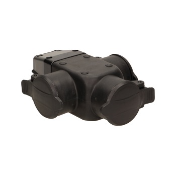 Priza de exterior ORNO OR-AE-1346 (GS), tripla, IP44, 16A, Schuko, capace, negru Priza de exterior ORNO OR-AE-1346 (GS), tripla, IP44, 16A, Schuko, capace, negru
