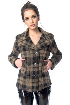 Palton scurt, crem-maro, CuAnna, Crem-Maro, M Palton scurt, crem-maro, CuAnna, Crem-Maro, M