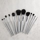 12 db Tools4Beauty ecset készlet, szürke
