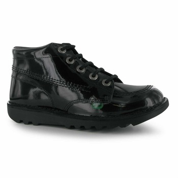 Ghete din piele ecologica Kickers Hi Pati BTS, Negru, 36 EU Ghete din piele ecologica Kickers Hi Pati BTS, Negru, 36 EU