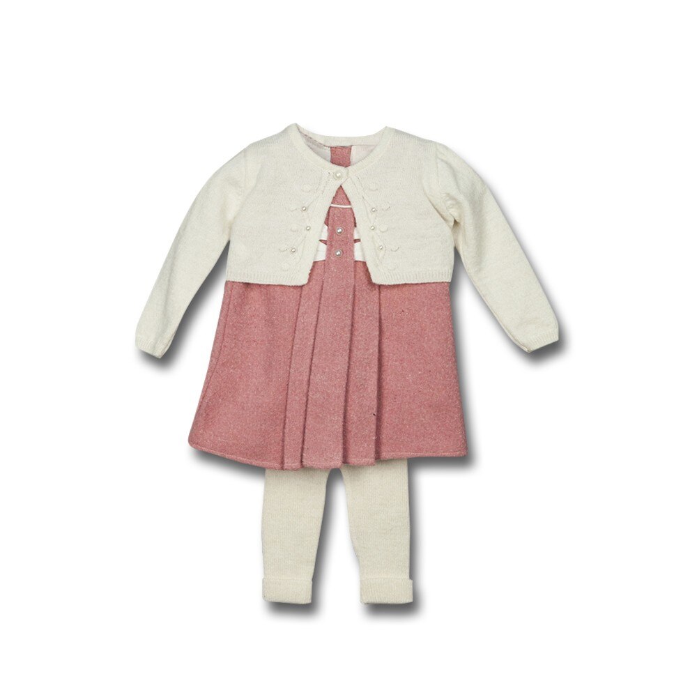 Compleu fetite Baby Girl 1647 Crem