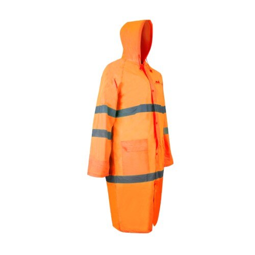 Pelerina impermeabila lunga reflectorizanta EVOTOOLS portocalie, marime M-50