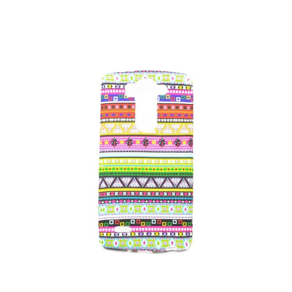 Husa silicon LG G3 mini, imprimeu multicolor