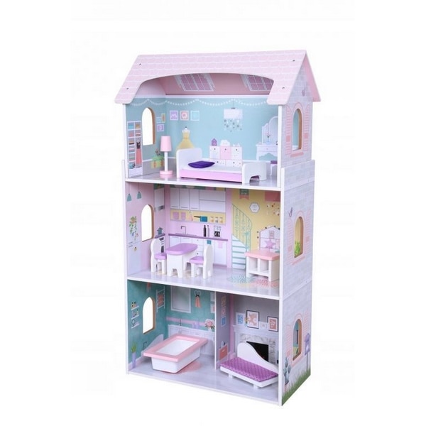 Casuta de basm din lemn ecotoys 4121