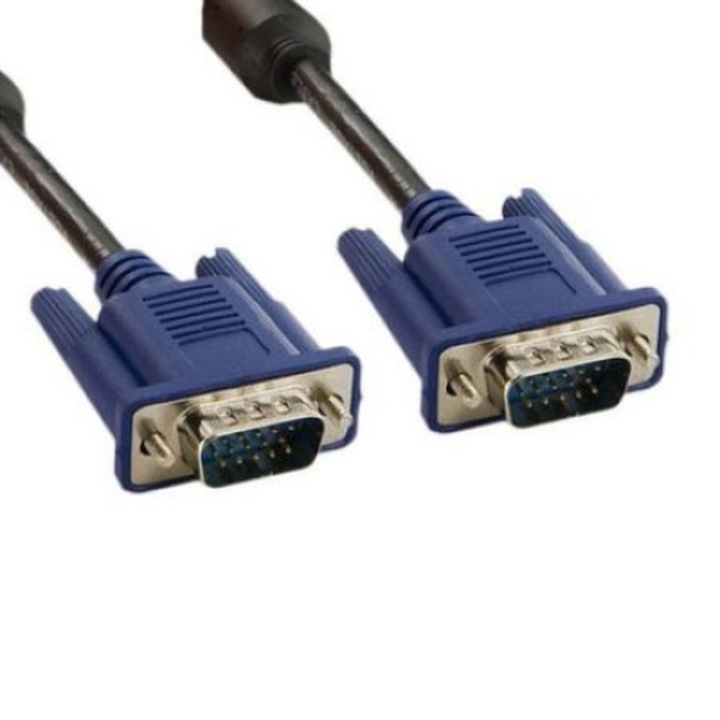 Cablu vga 10m, 4world, ferita, ecranat, 10m,06099