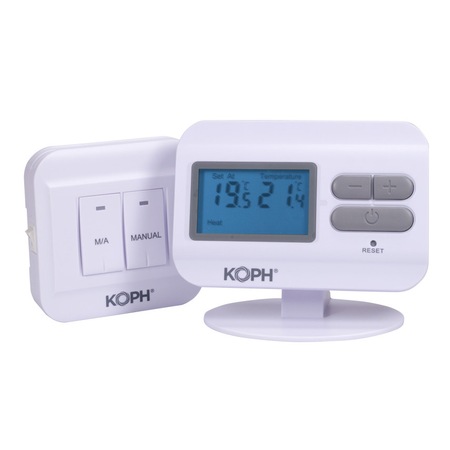Termostat Ambiental Fara Fir Koph T3w Ecran Iluminat Afisare Concomitenta A Temperaturii Ambientale Si Setate Alb Emag Ro