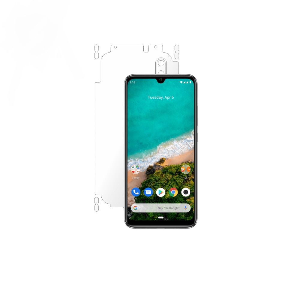 Folie Smart Protection Xiaomi Mi A3 spate si laterale, protectie completa spate, kit instalare format din Smart Spray®,Smart Squeegee®,microfibra si instructiuni scrise incluse