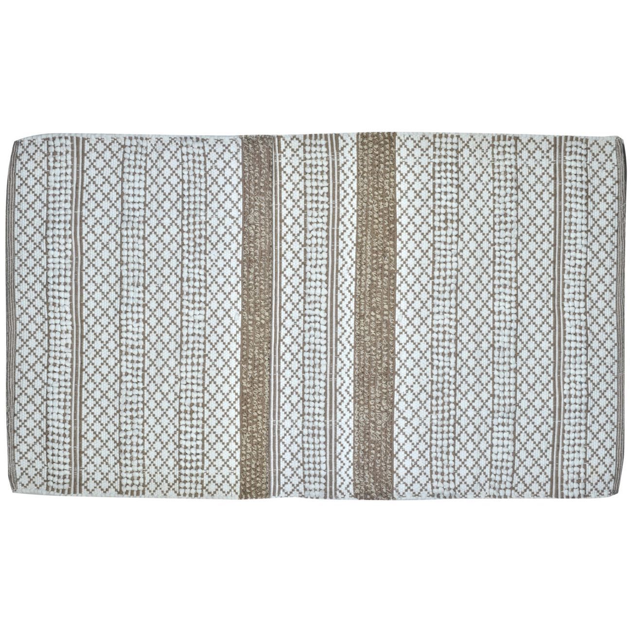 Covor iMKⓇ, Deisgn modern, Decorativ, Material rezistent, 90 x 140 cm, Gri/Alb, VD