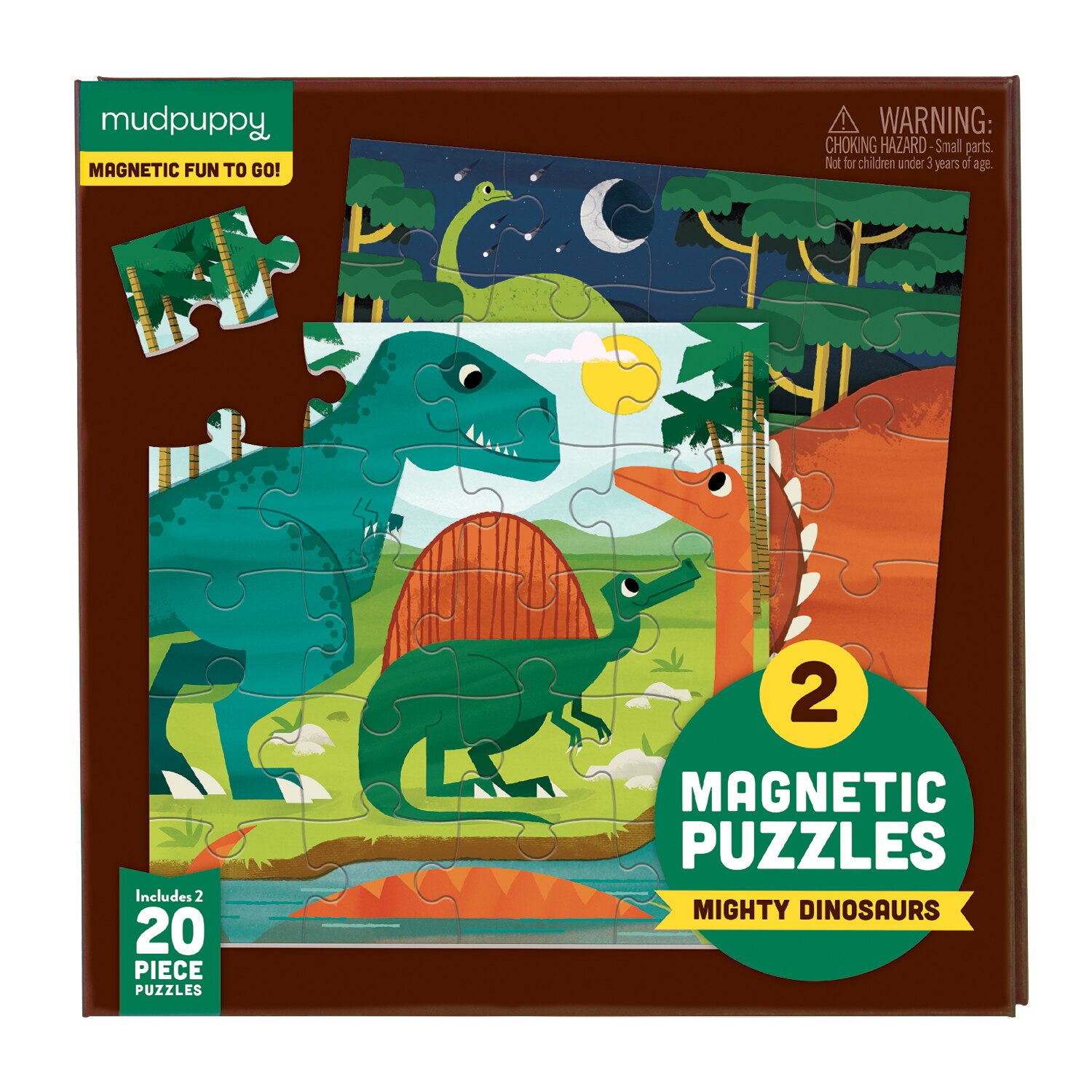 Puzzle Magnetic - Mighty Dinosaurs, 40 piese