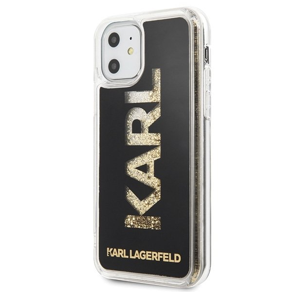 Husa iPhone 11 Karl Lagerfeld Logo Glitter Black