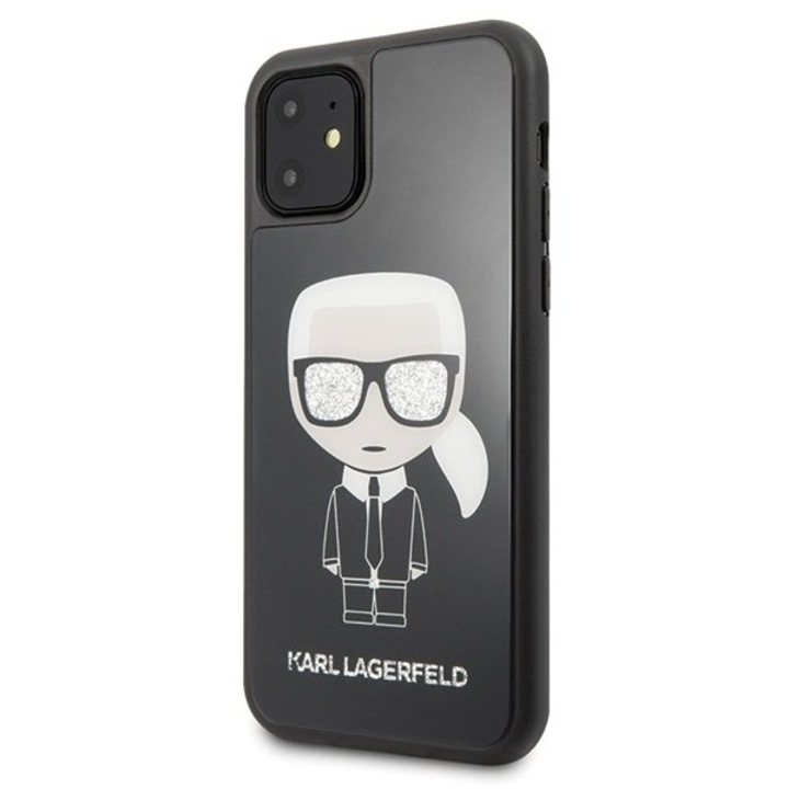 iPhone 11 Pro Karl Lagerfeld Iconic Glitter Black калъф