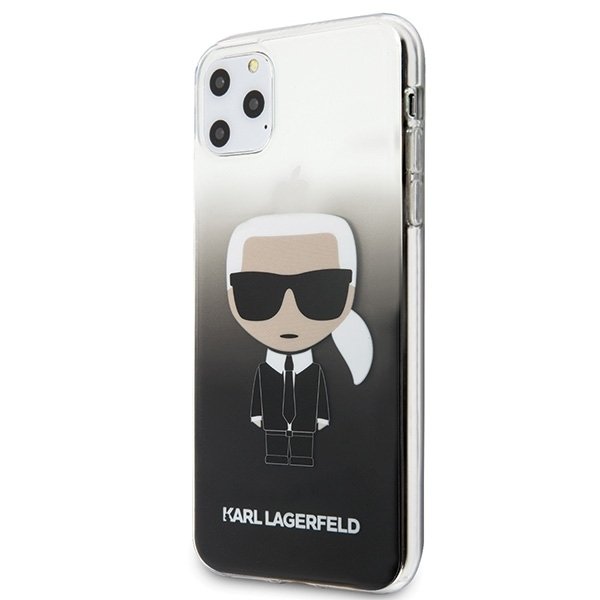 Husa iPhone 11 Pro Max Karl Lagerfeld Gradient Ikonik Black