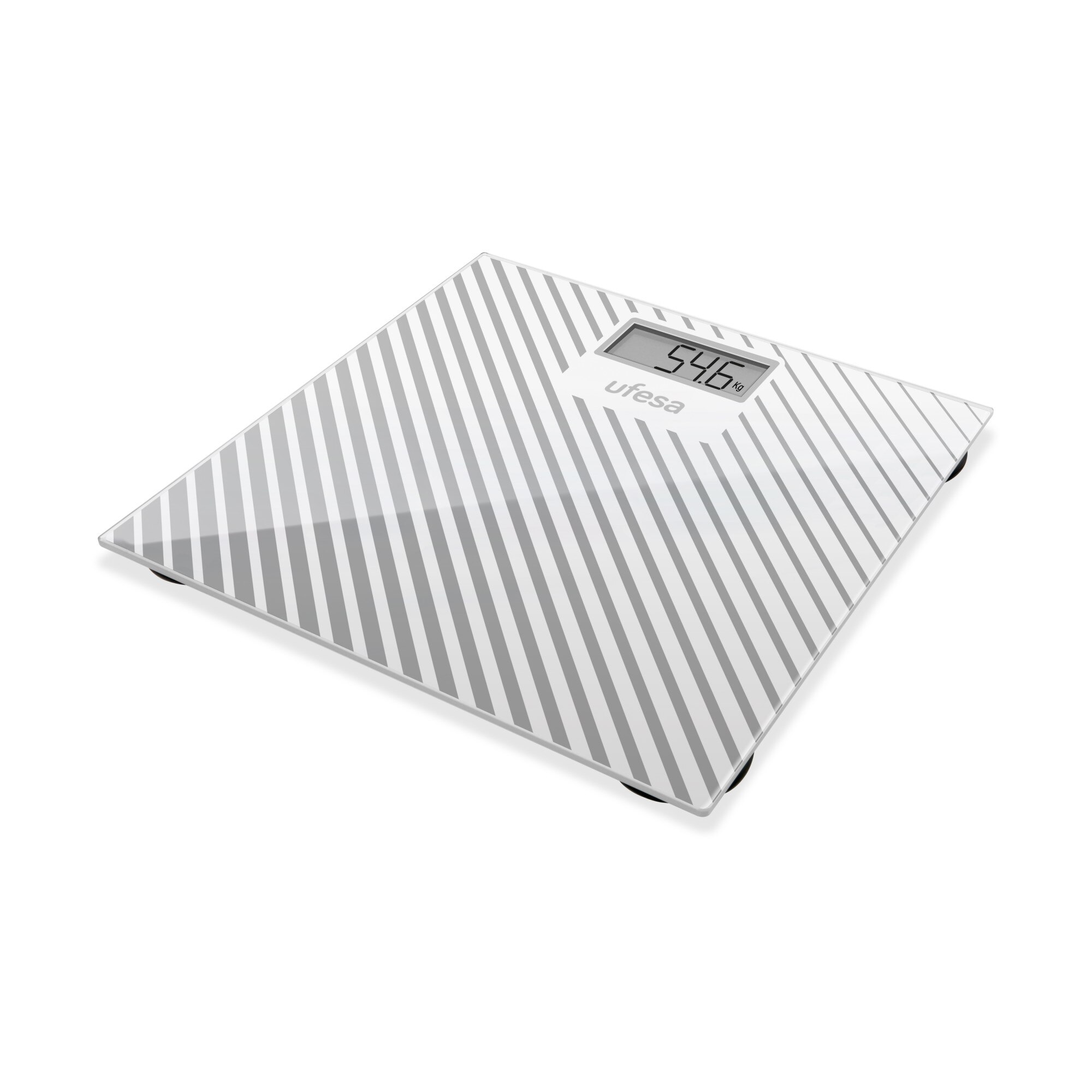 Cantar de baie Ufesa BE0907, 150 kg, precizie 0.1 kg, 4 senzori de cantarire, Gri