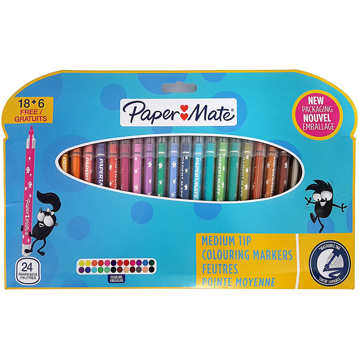 Set 24 carioci Papermate Slim