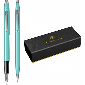 Set stilou si pix Cross Classic Century Sea Foam Set stilou si pix Cross Classic Century Sea Foam
