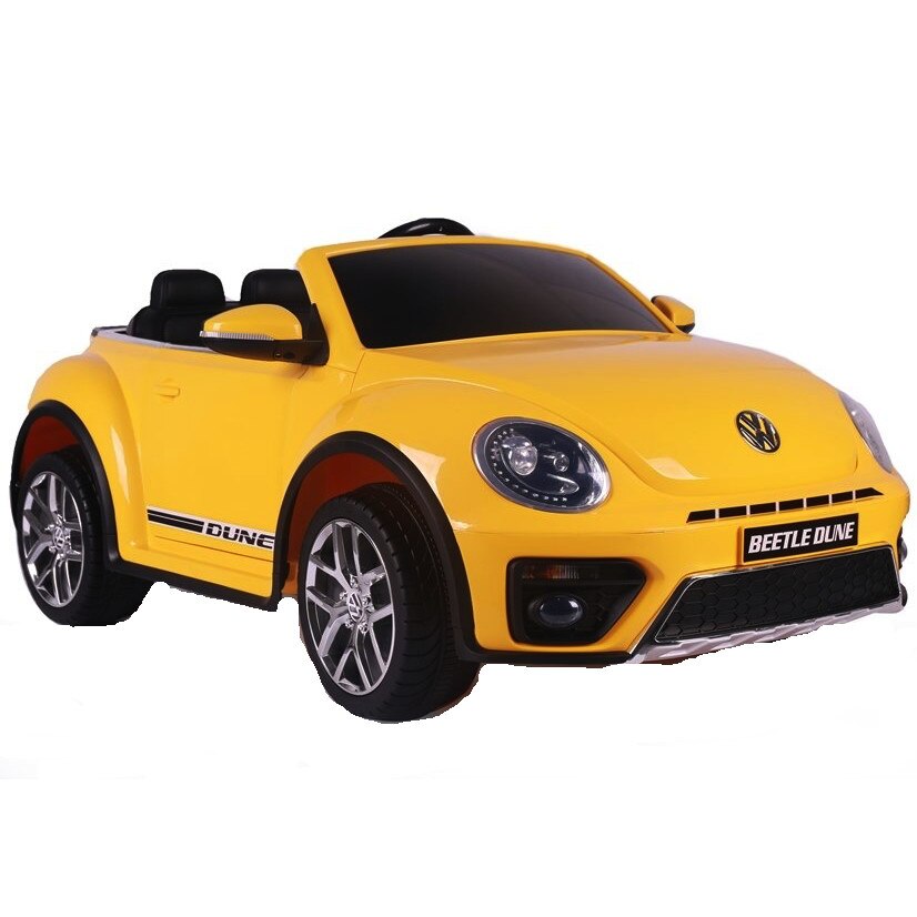 Masinuta electrica Volkswagen Beetle, galben
