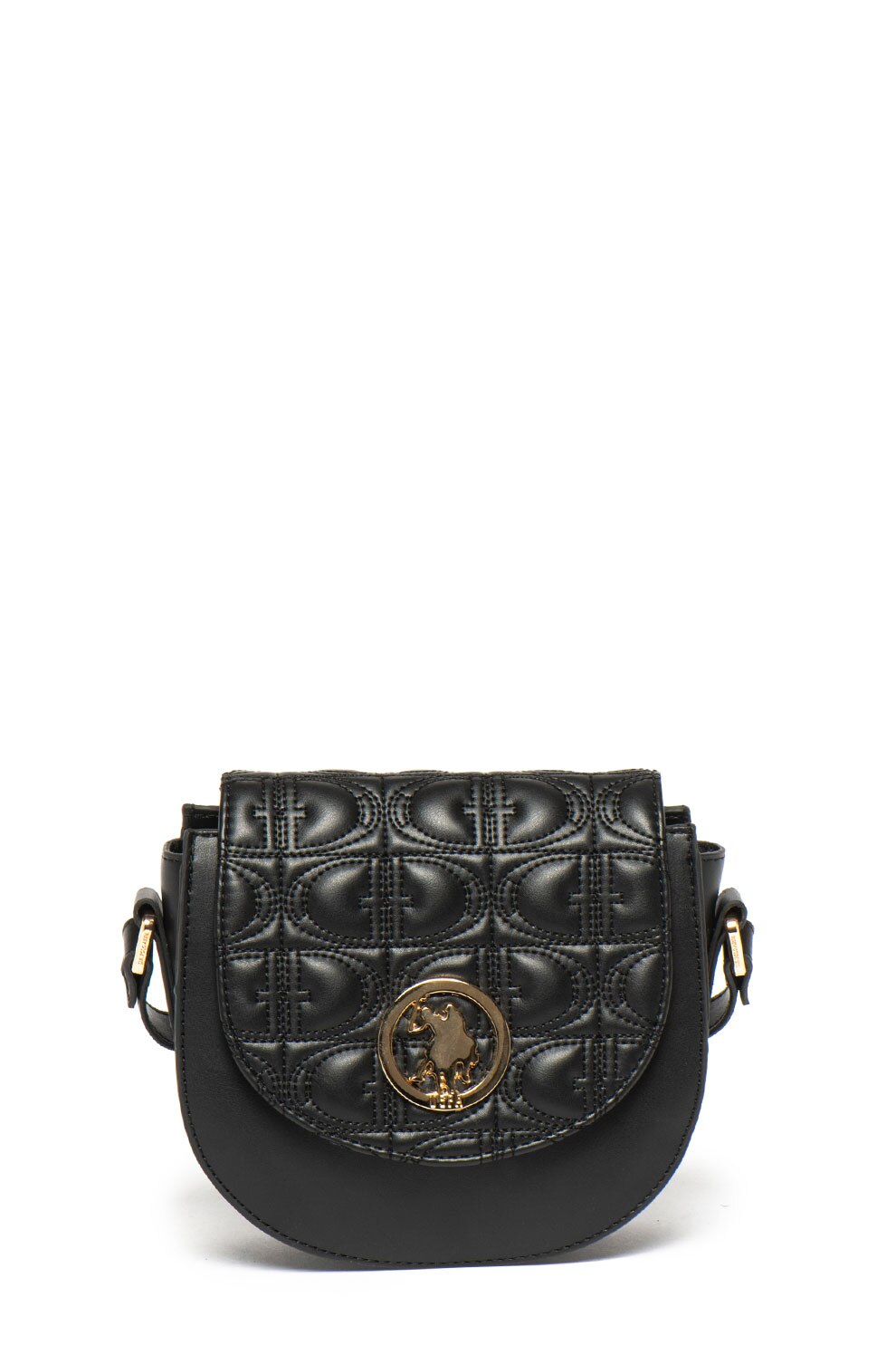 U.S. Polo Assn., Geanta crossbody din piele ecologica, Negru