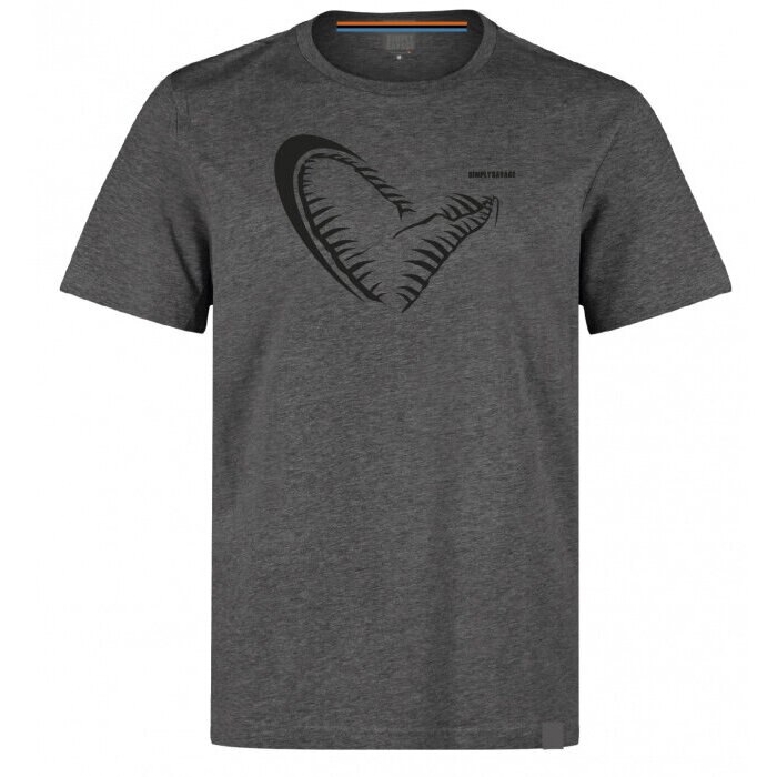 Tricou Savage Gear Simply Savage Jaw Grey