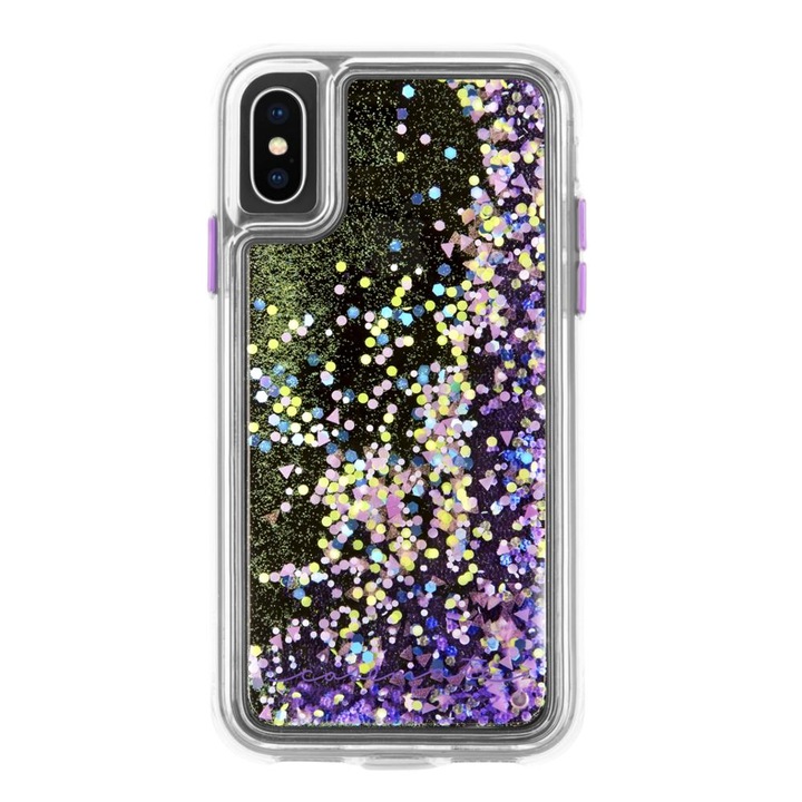CaseMate Waterfall Case - дизайнерски кейс с висока защита за Apple iPhone XS Max (лилав)