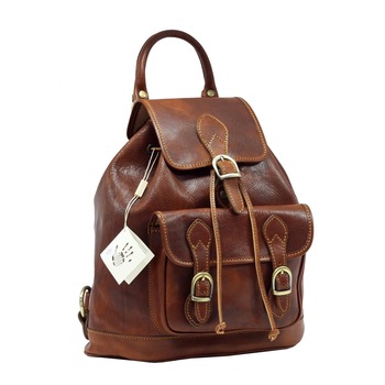 Rucsac casual din piele naturala vachetta „superior” N4034A cognac Rucsac casual din piele naturala vachetta „superior” N4034A cognac