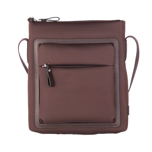 Geanta de umar pentru barbati, Silver Flame, LF02M, Maro