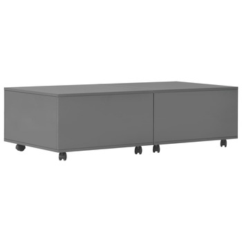 Masuta de cafea, vidaXL, Pal extralucios, 120 x 60 x 35 cm, Gri Masuta de cafea, vidaXL, Pal extralucios, 120 x 60 x 35 cm, Gri