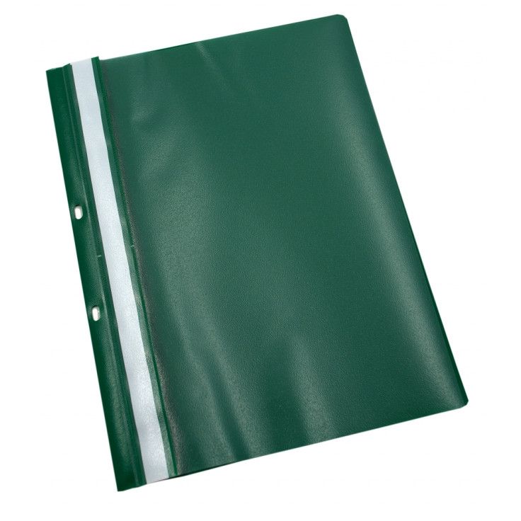 Dosar plastic cu sina VERDE, 50 buc/set