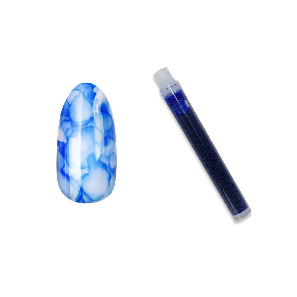 Cartus cerneala pentru unghii MoonbasaNails, Blossom Ink #14, 1 ml, Albastru