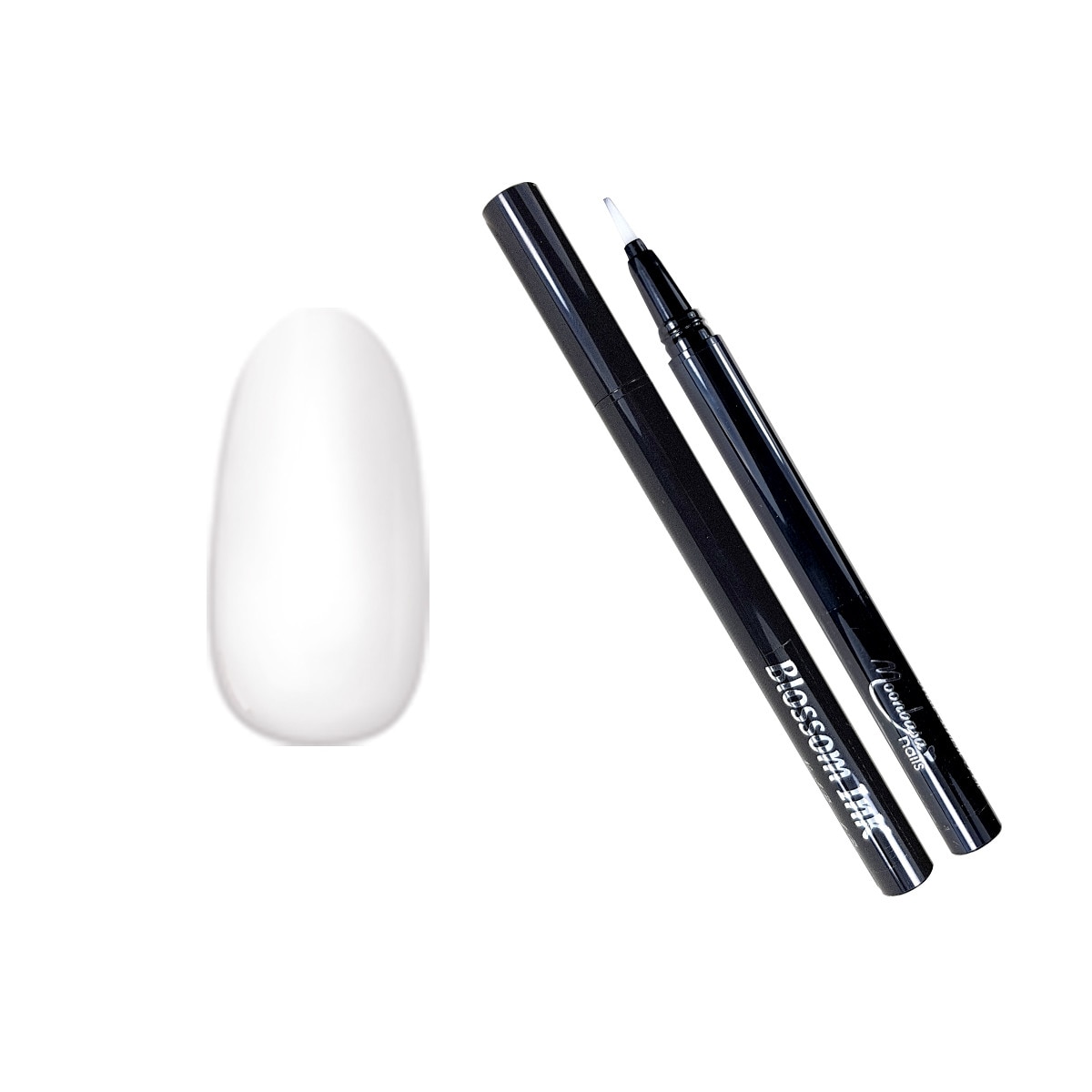 Stilou cu cerneala pentru unghii MoonbasaNails, Blossom Ink #01, 1 ml, Transparent