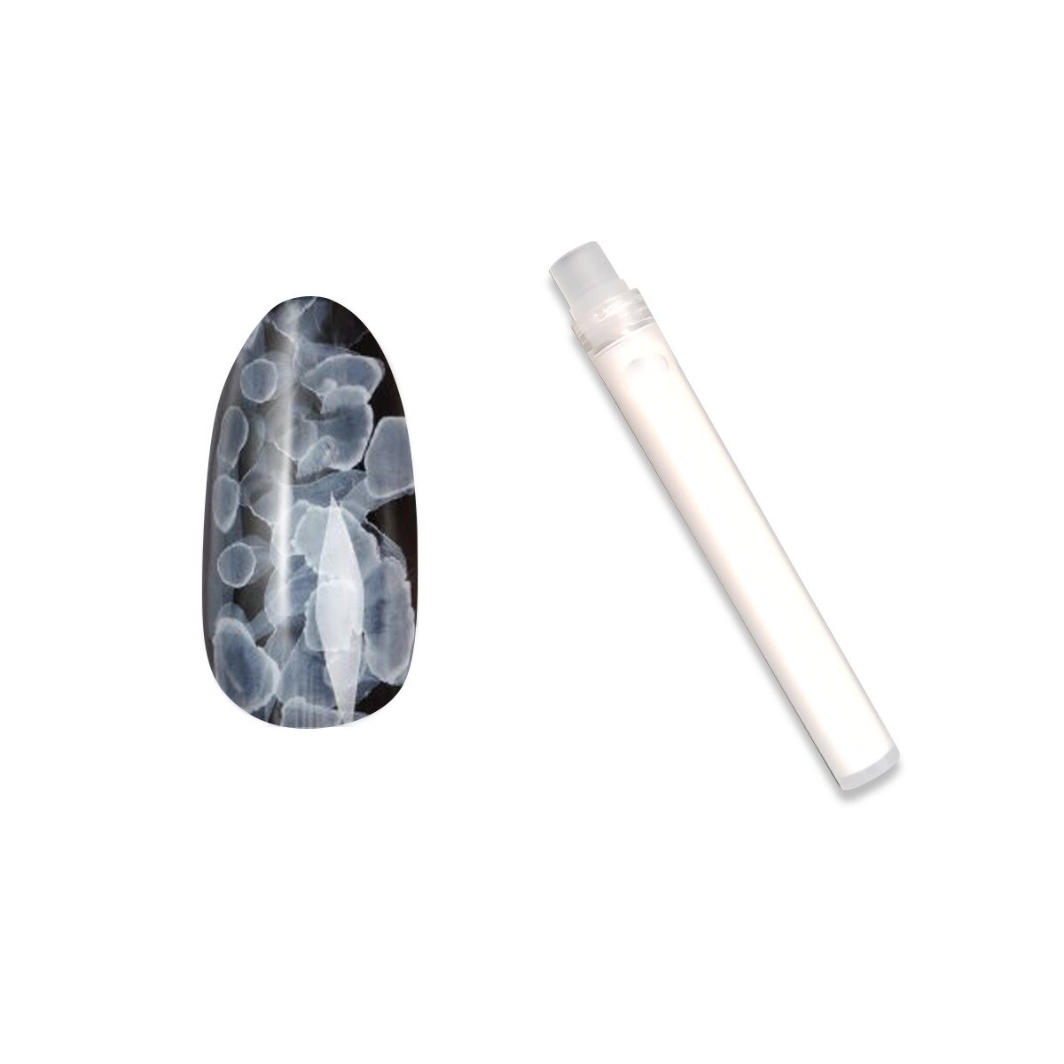 Cartus cerneala pentru unghii MoonbasaNails, Blossom Ink #04, 1 ml, Alb