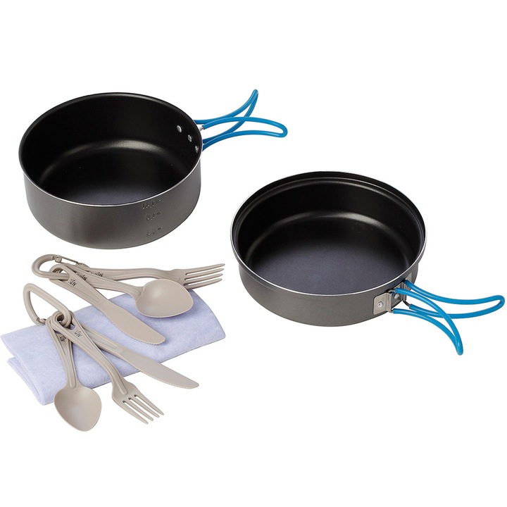 Set pentru camping, Meva, Aluminiu, Gri