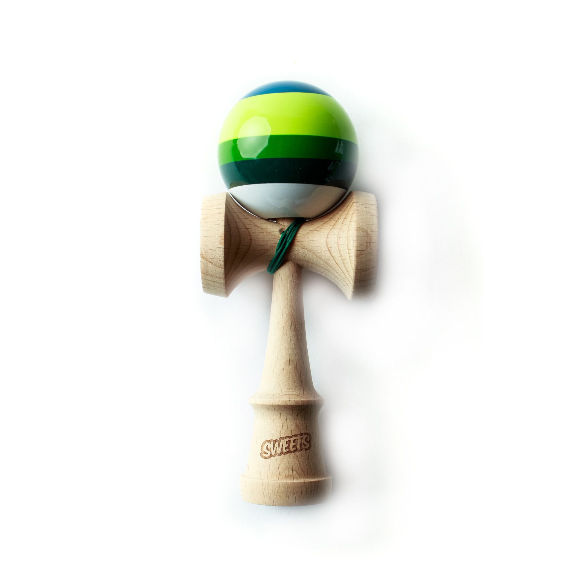 Marca Sweets Kendamas Eeuu Kendama Sweets Prime – Modelo 5 Stripe Poncho – Madera De Haya Con Pintura Adherente – Cuerda Extra Incluida