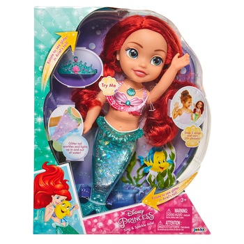 Papusa interactiva Disney Princess, Ariel - Glitter and lights Papusa interactiva Disney Princess, Ariel - Glitter and lights
