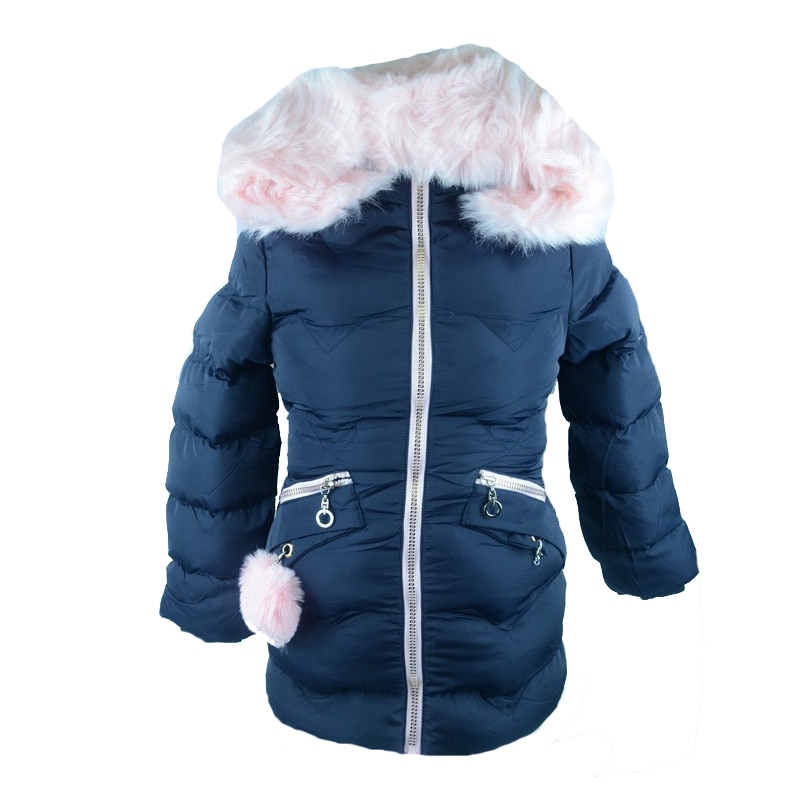 Geaca imblanita pentru fetite Happy House KK752-B, Multicolor, 80