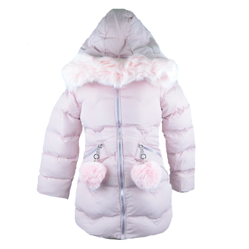 Geaca imblanita pentru fetite Happy House KK752-R, Roz, 98