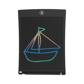 Tableta LCD Pyramid®, 8.5 inch, scris si desenat pentru copii, culori multiple, negru, H8S Tableta LCD Pyramid®, 8.5 inch, scris si desenat pentru copii, culori multiple, negru, H8S