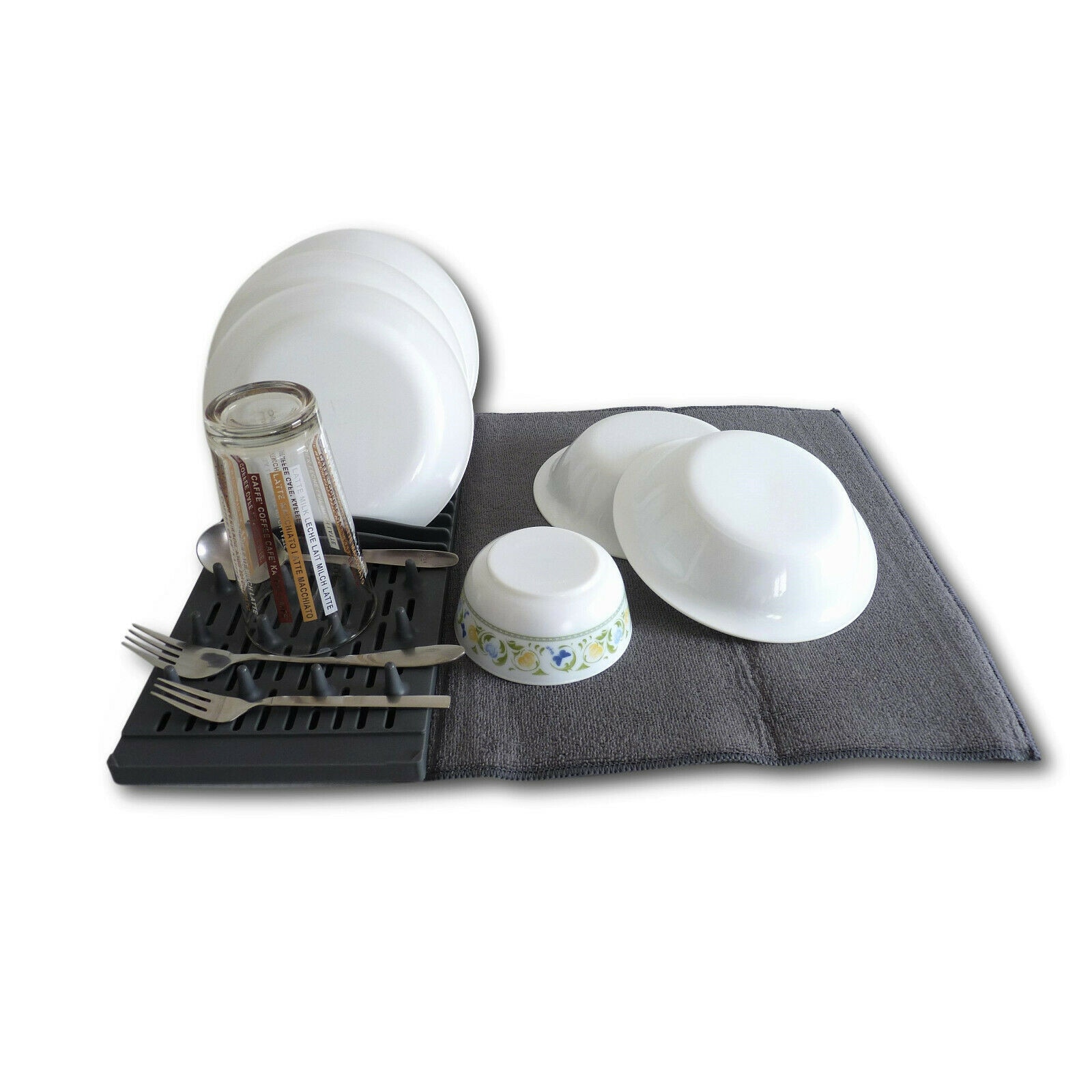 Suport de uscat vesela si prosop microfibra, 2 in 1, Alpina, 2053957