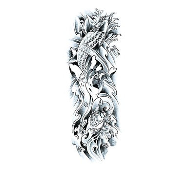 Tatuaj temporar pentru brate sau picioare monocrom, big zise 48 x 17 cm, #Q/045 - Tattoo Temporary Phuture® Tatuaj temporar pentru brate sau picioare monocrom, big zise 48 x 17 cm, #Q/045 - Tattoo Temporary Phuture®