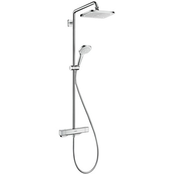 Sistem de Dus Croma E280, Hansgrohe, cu Baterie Termostatica, dus fix, dus mobil si furtun Sistem de Dus Croma E280, Hansgrohe, cu Baterie Termostatica, dus fix, dus mobil si furtun