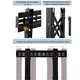 Suport universal perete display cu sistem Push-in/Pop-out GBC LVW02-46T, negru