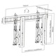 Suport universal perete display cu sistem Push-in/Pop-out GBC LVW02-46T, negru