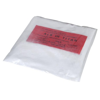 Oxid de fier (feros, feric) alb de titan, colorant zugraveli, 100g Oxid de fier (feros, feric) alb de titan, colorant zugraveli, 100g