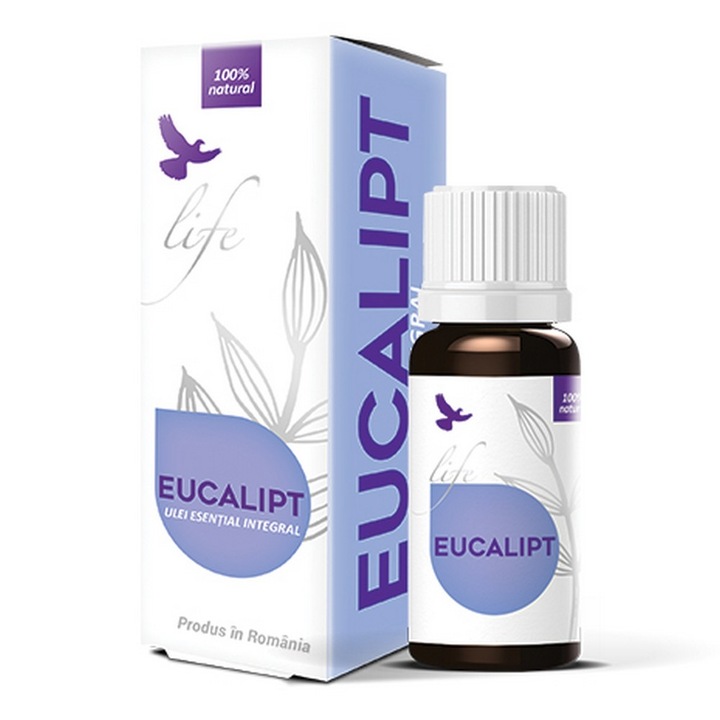 Supliment nutritiv, Life Bio, Ulei volatil de Eucalipt, 10 ml