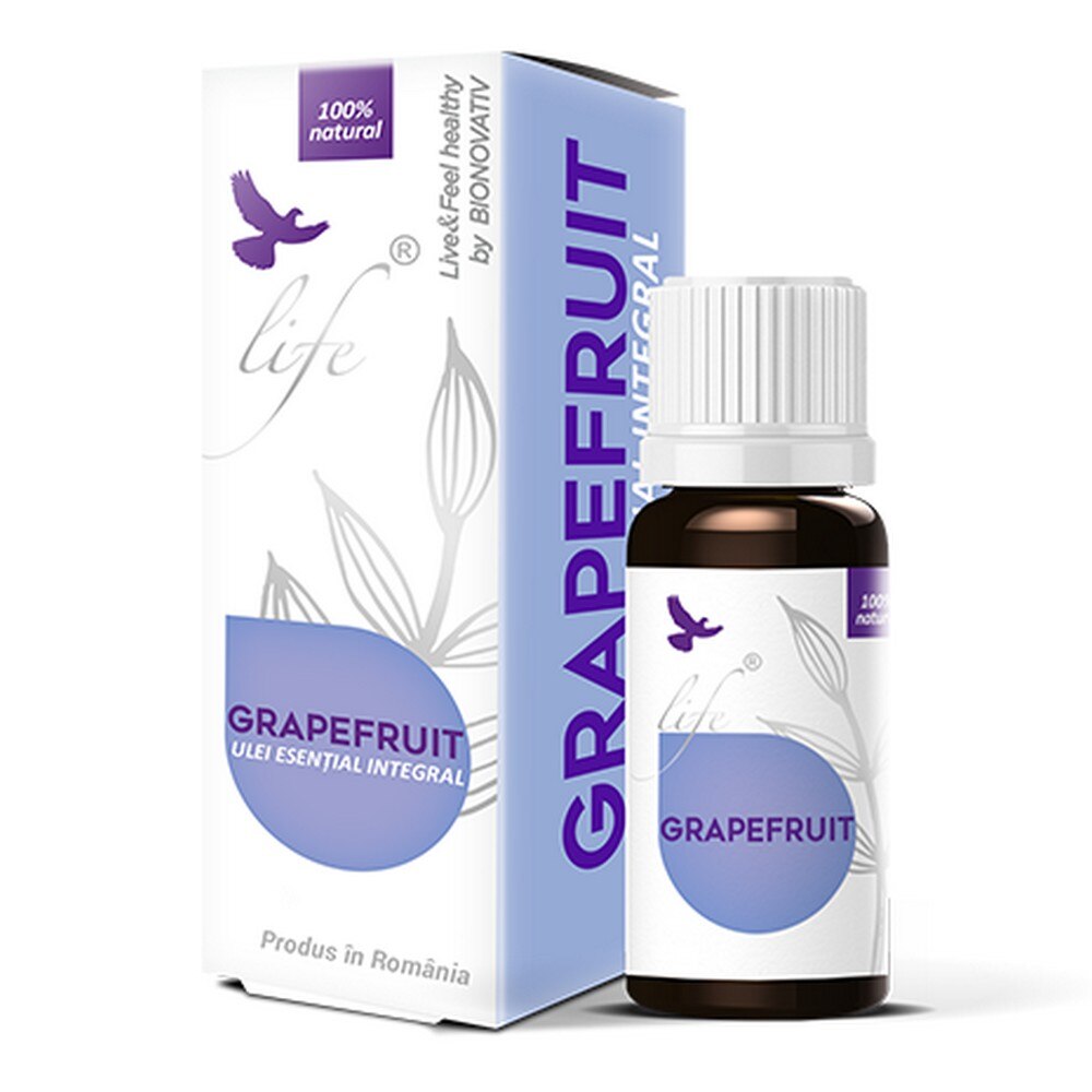Supliment nutritiv, Life Bio, Ulei volatil de Grapefruit, 10 ml