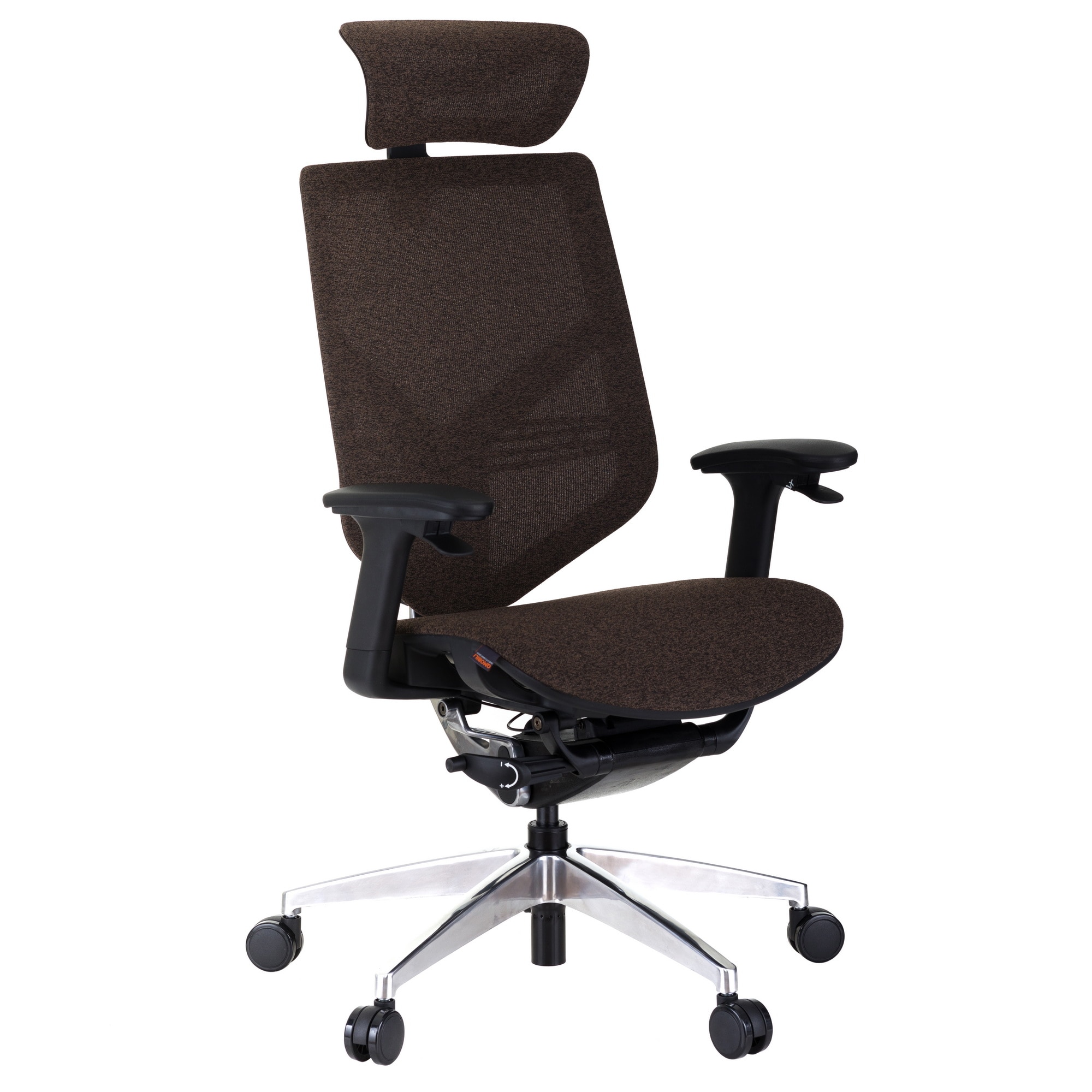 Scaun ergonomic QMOBILI Tender Form HI Maro, mesh textil, mecanism Double Wire, suport lombar, brate 2D paddle control, tetiera 2D, baza Aluminiu