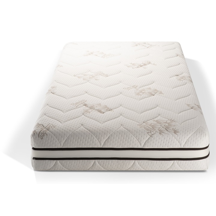 Saltea ortopedica, SLEEPY Bamboo 7, 144x190x20cm, reversibila, sistem de aerisire, husa detasabila, fermitate medie