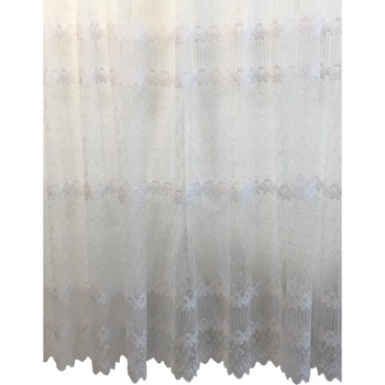 Perdea alba cu broderie alba 150x245cm by Liz Line - RD10815 Perdea alba cu broderie alba 150x245cm by Liz Line - RD10815