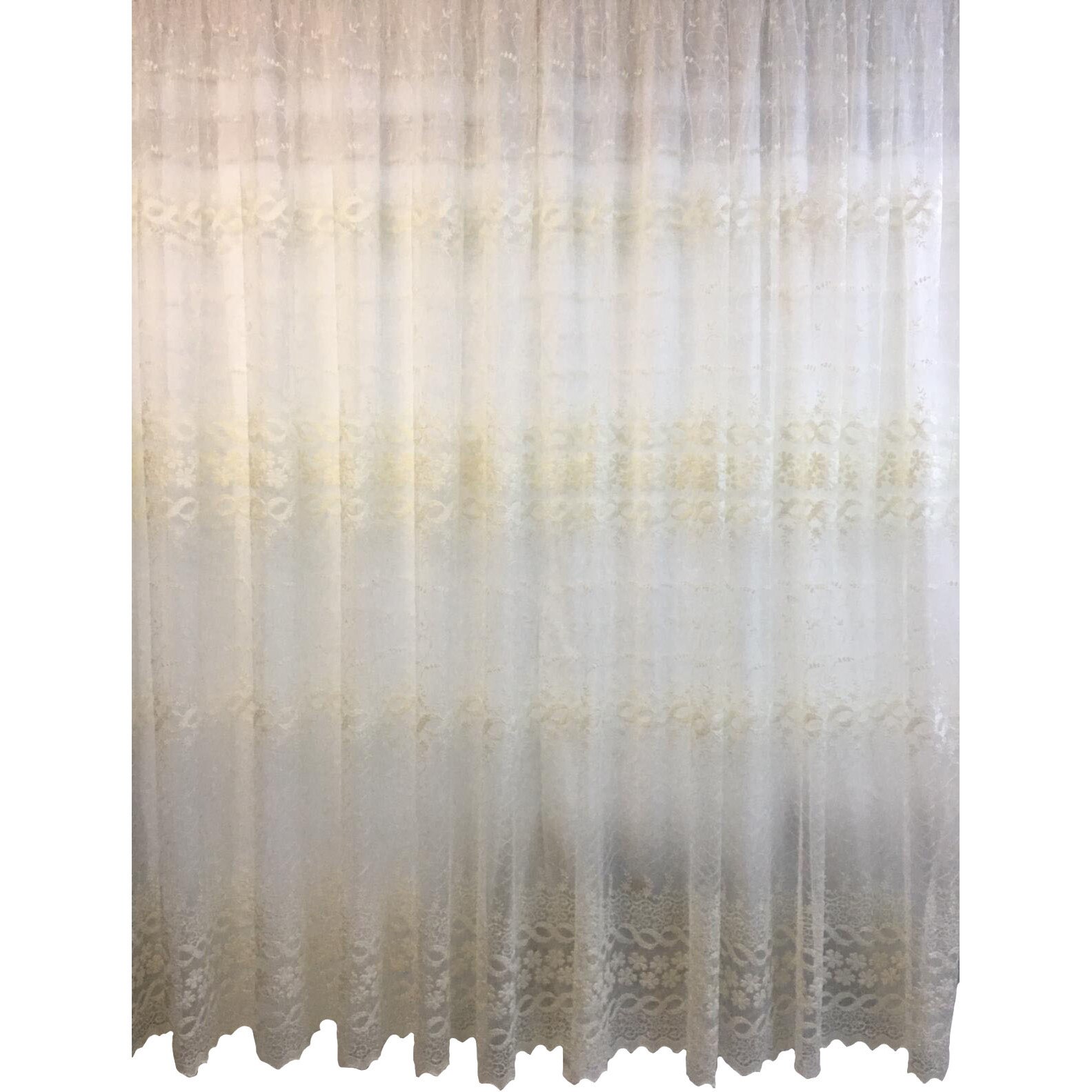 Perdea fildes cu broderie fildes 900x245cm by Liz Line - RD1119